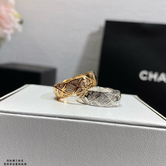popular wide edition diamond diamond diamond light luxury couple ring jz13168a13