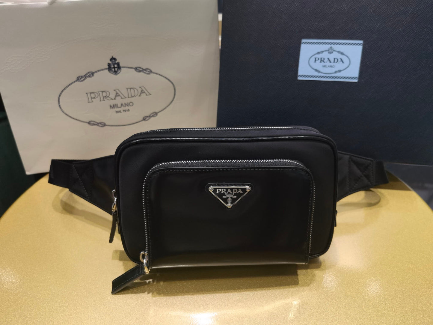 Pra belt bag Re-Nylon black shiny 2VL977