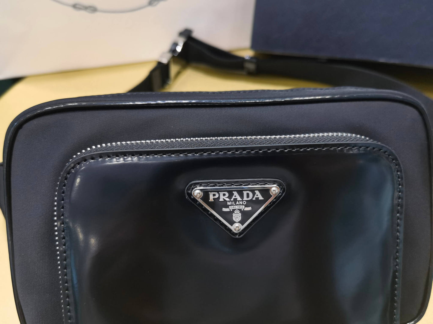 Pra belt bag Re-Nylon black shiny 2VL977