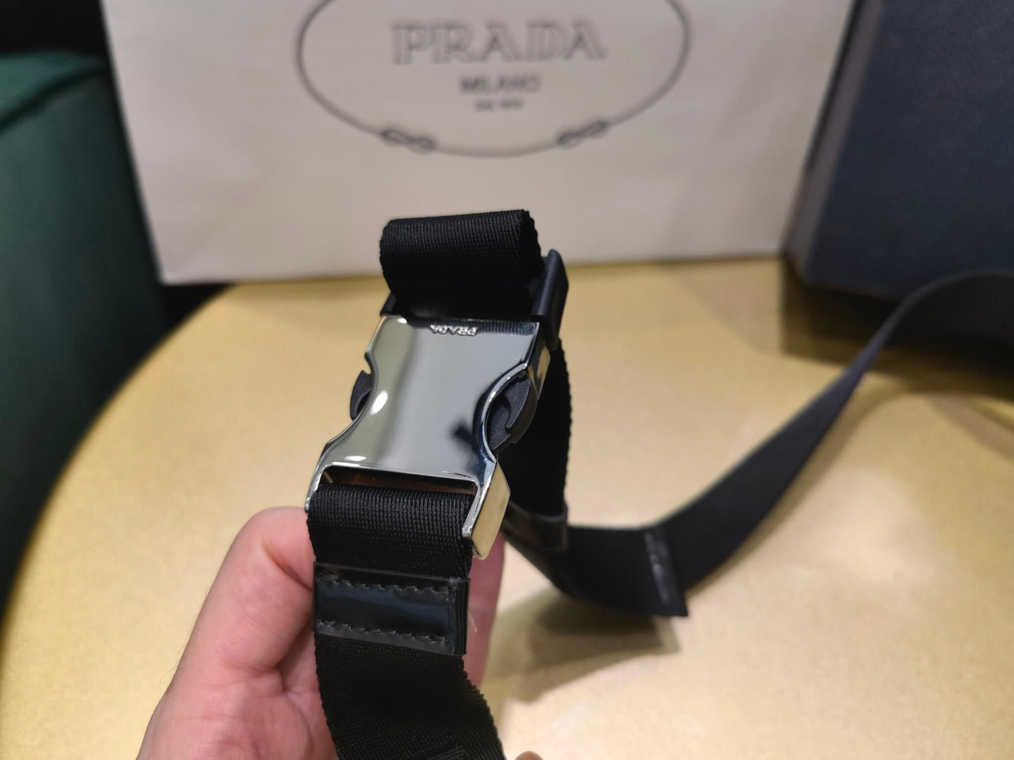 Pra belt bag Re-Nylon black shiny 2VL977