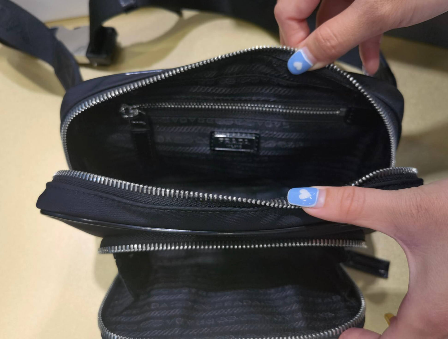 Pra belt bag Re-Nylon black shiny 2VL977