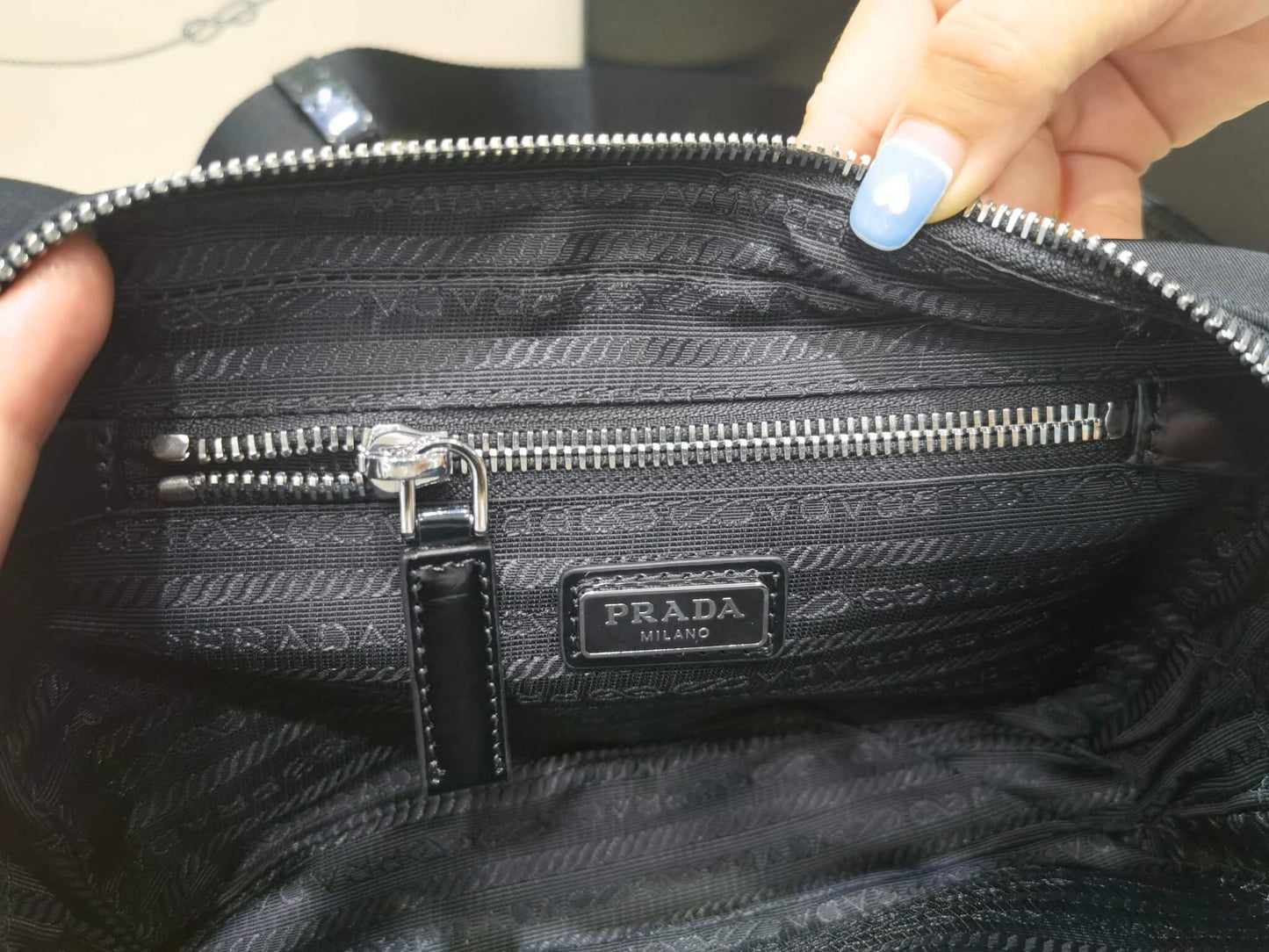 Pra belt bag Re-Nylon black shiny 2VL977