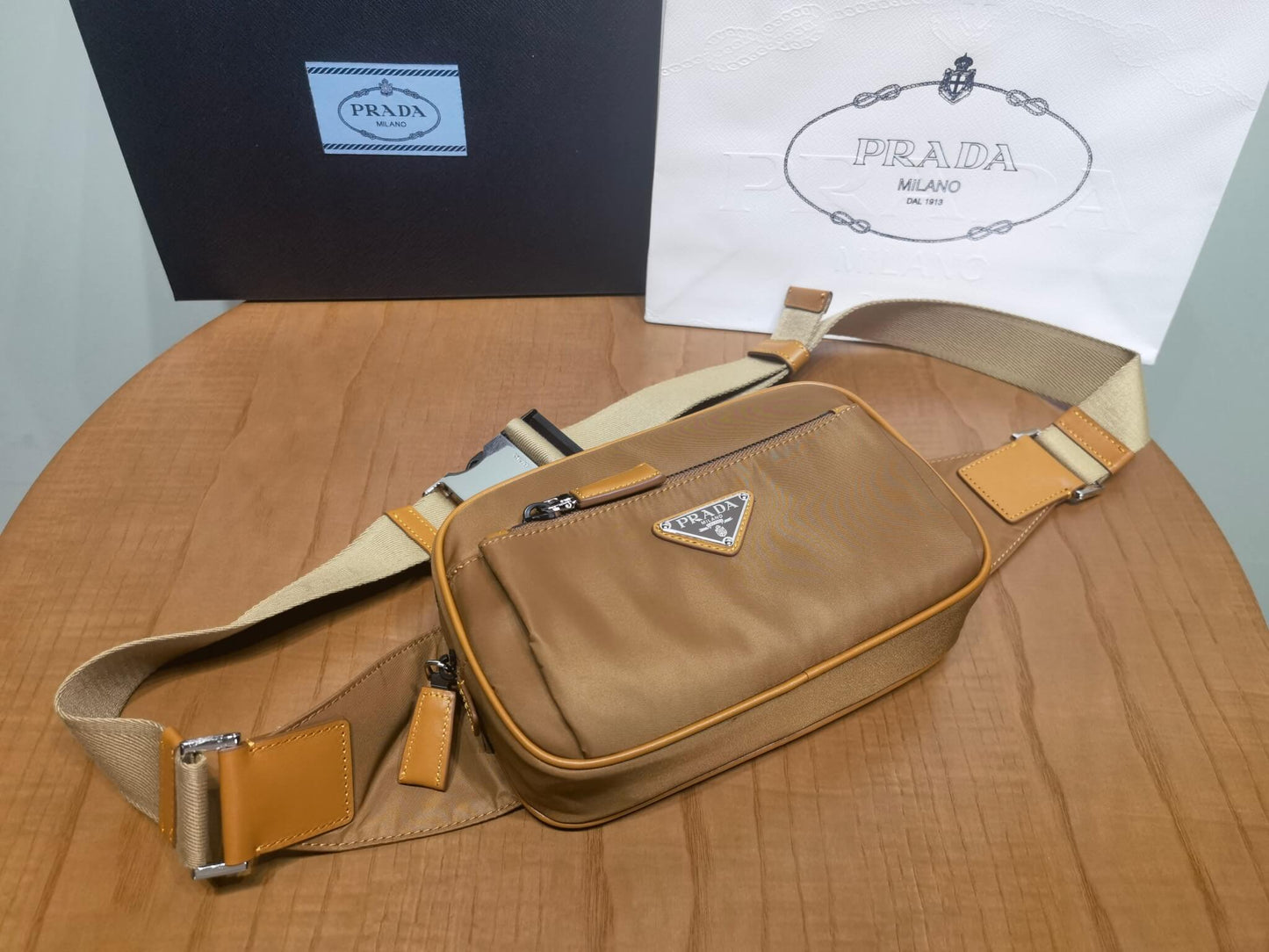 Pra belt bag Re-Nylon brown 2VL977