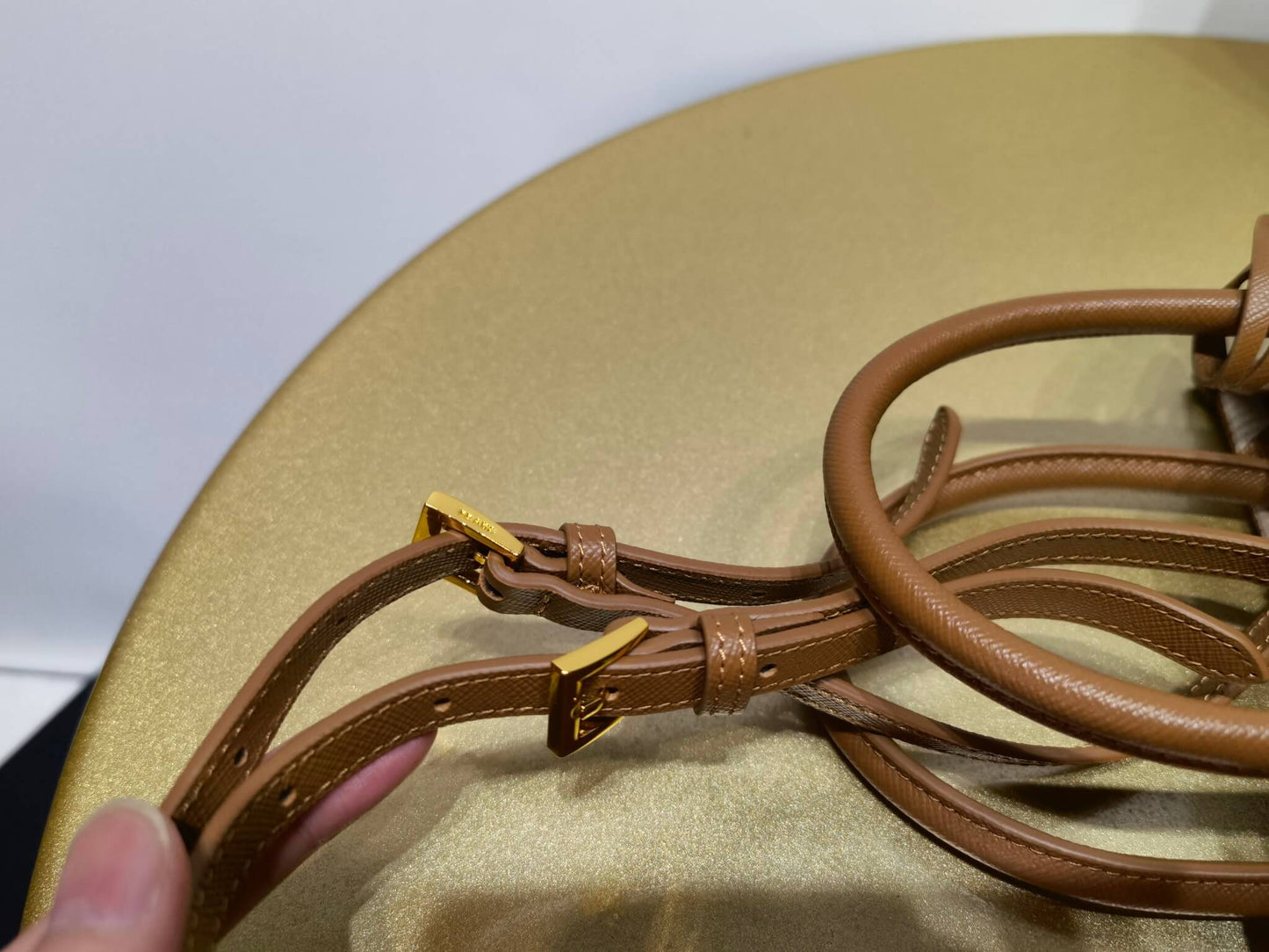 prada symbole embroidered jacquard fabric mini bag tobacco chalk white