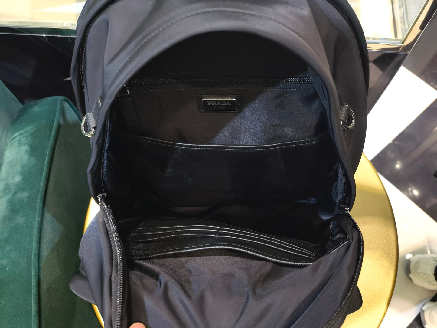 Prada Re-Nylon and Saffiano Leather backpack 2VZ048 black