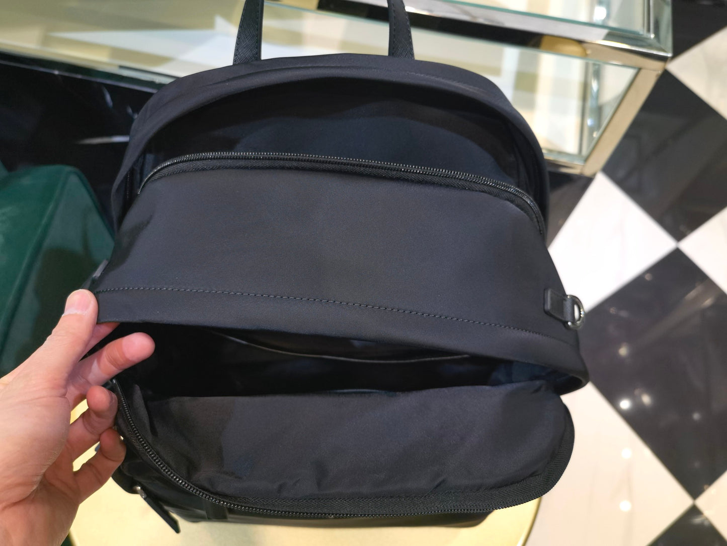 Prada Re-Nylon and Saffiano Leather backpack 2VZ048 black