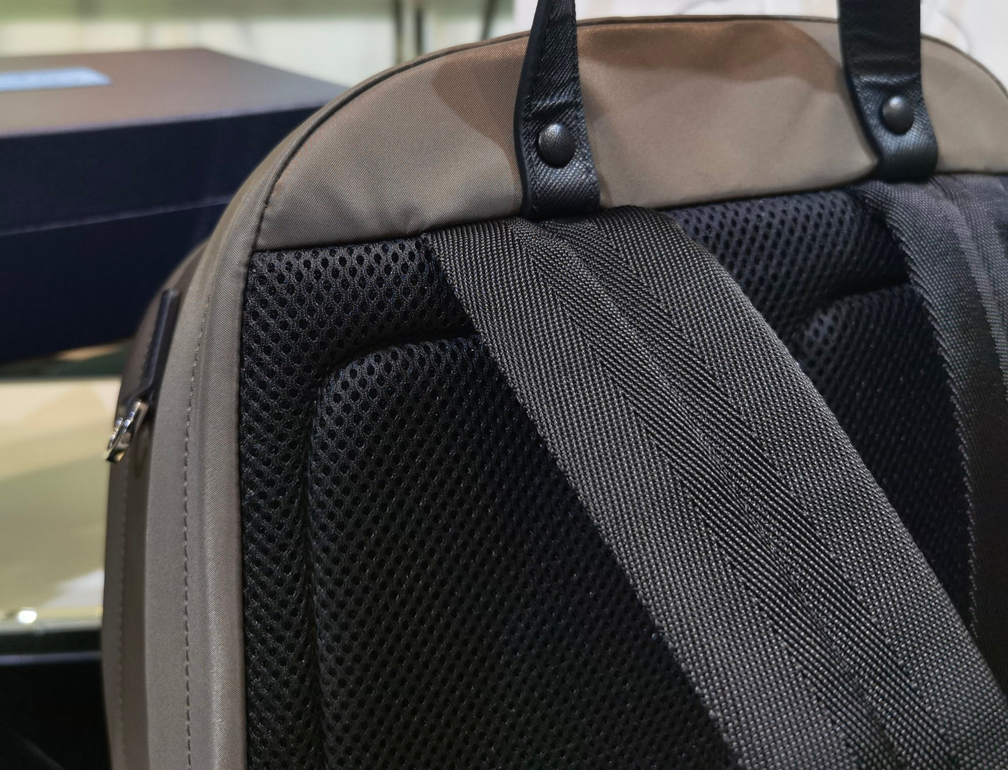 Prada Re-Nylon and Saffiano Leather backpack 2VZ048 gray