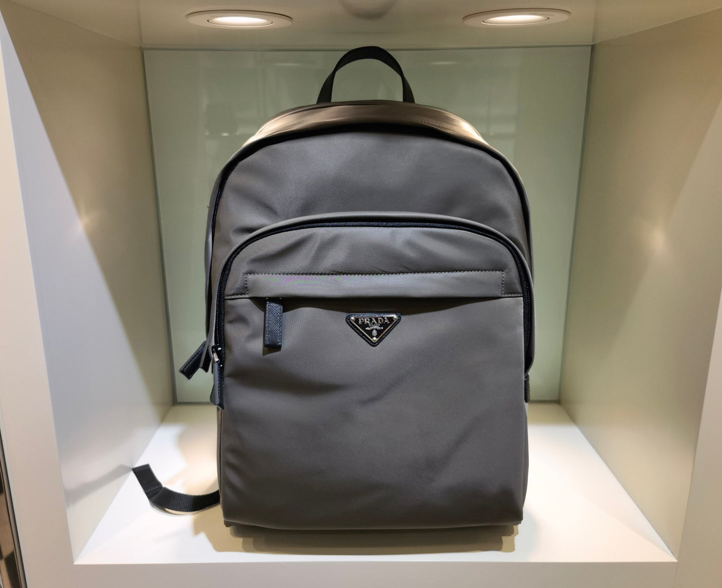Prada Re-Nylon and Saffiano Leather backpack 2VZ048 gray