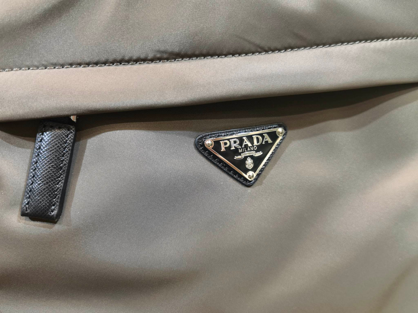 Prada Re-Nylon and Saffiano Leather backpack 2VZ048 gray