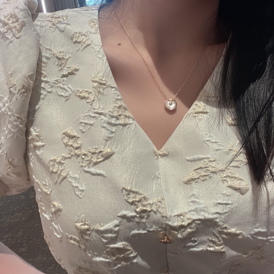 rd043 talisman extra small stone necklace