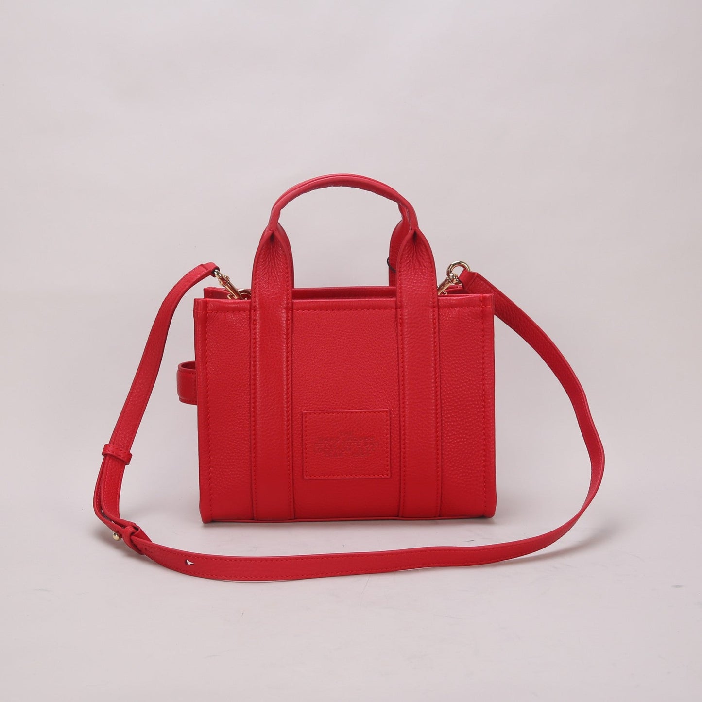 mj tote leather bags red