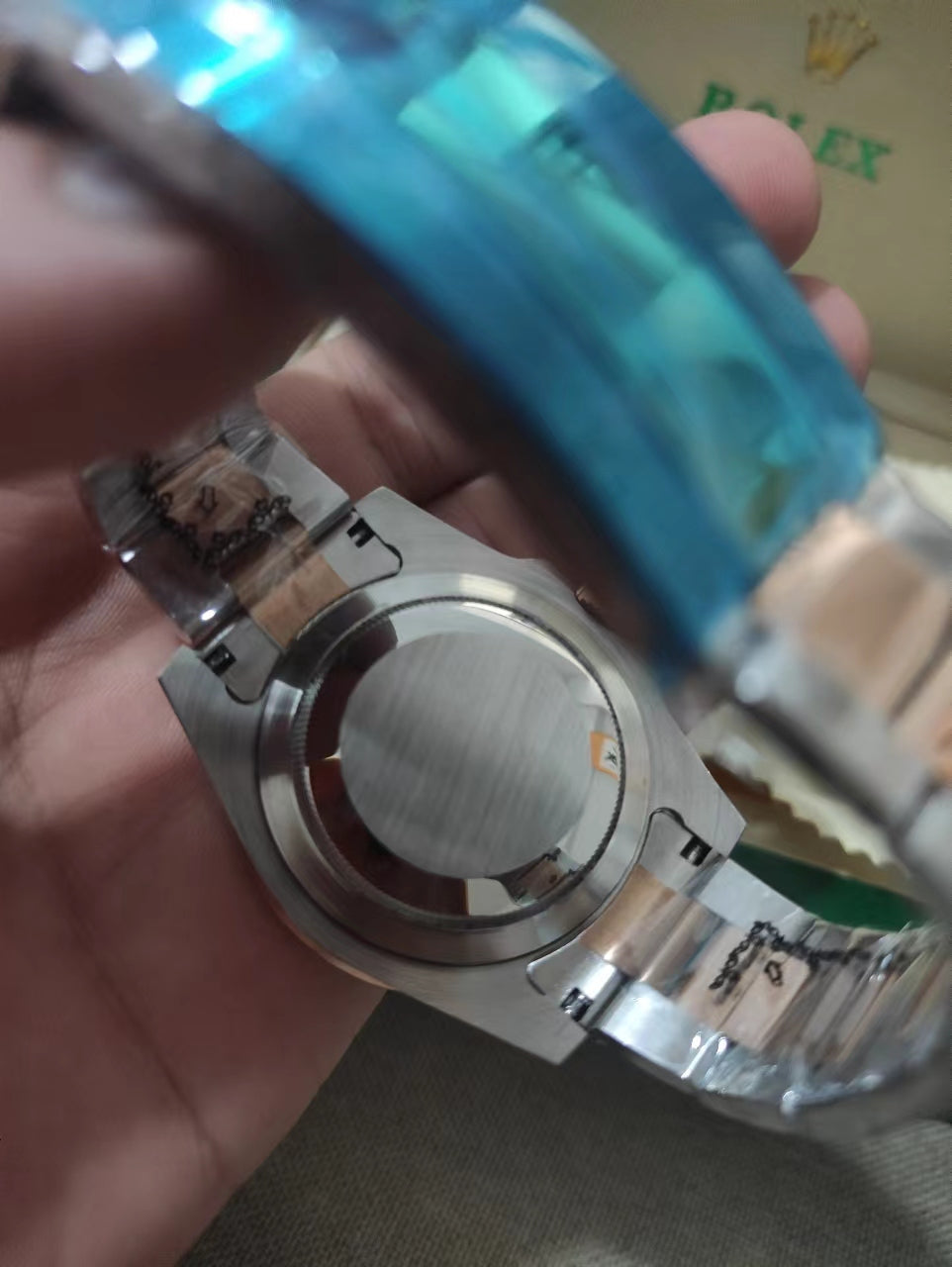 rl automatic watch rose gold with silver 15 423