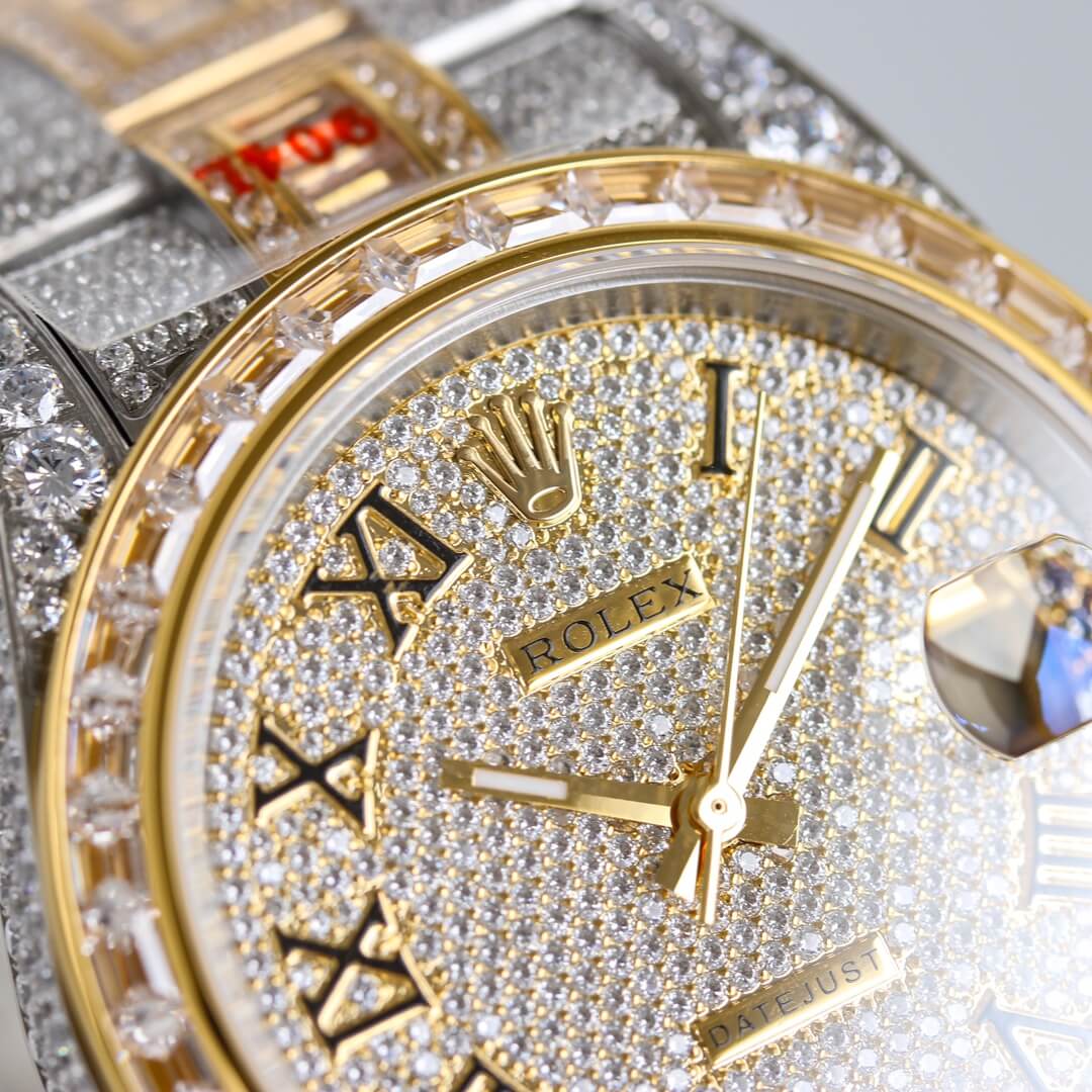 rolex 2024 new mens diamond automatic watch gold etx2900