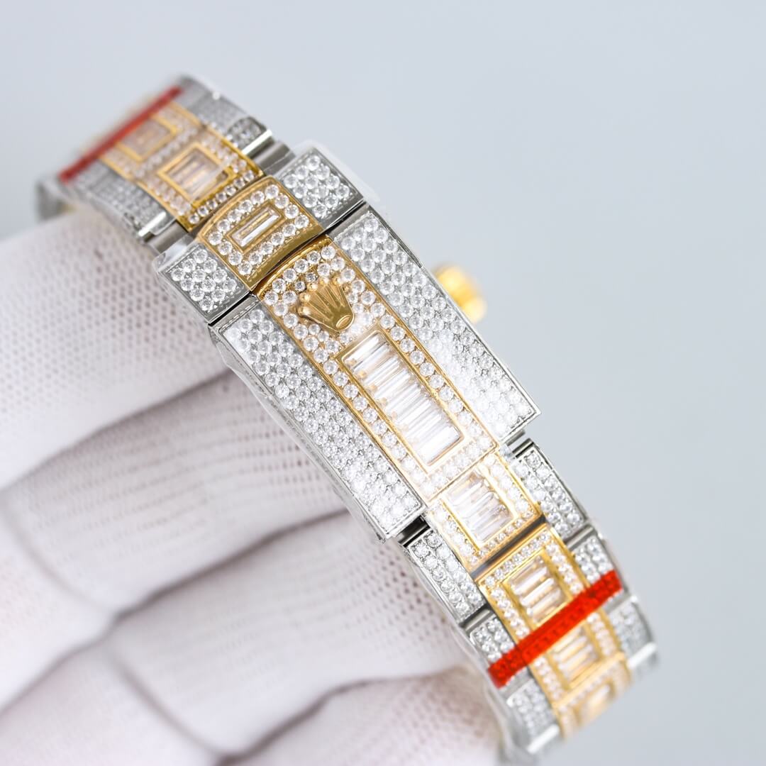 rolex 2024 new mens diamond automatic watch gold etx2900