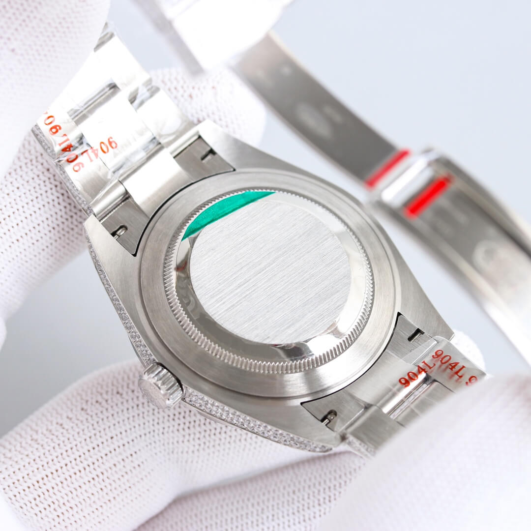 rolex 2024 new mens diamond automatic watch silver etx2900