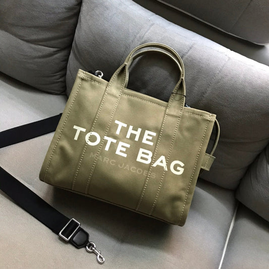 mj tote bag canvas slate green