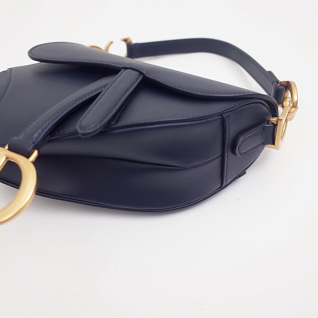 do saddle bag balck gold 20cm hardware plain leather 6816