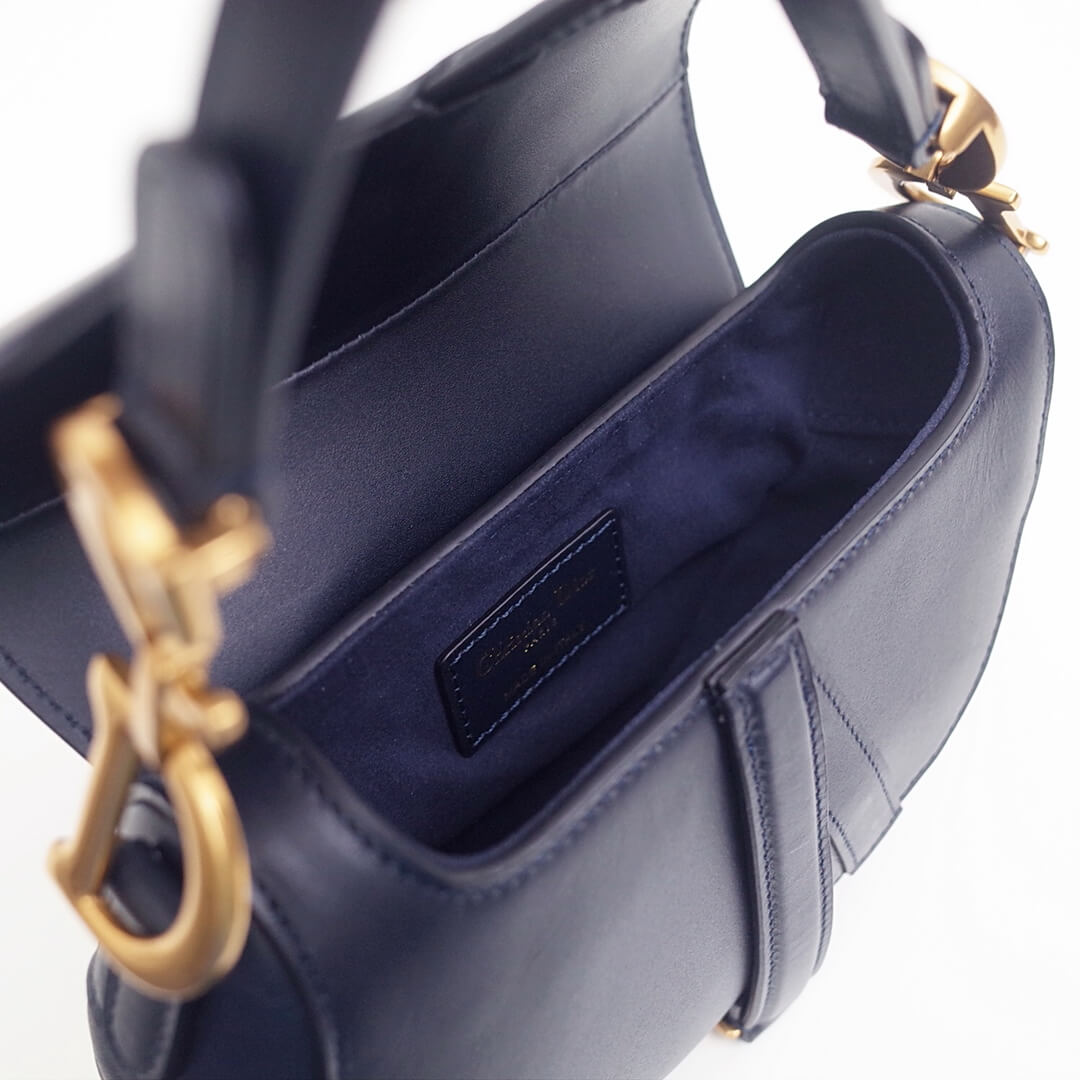 do saddle bag balck gold 20cm hardware plain leather 6816