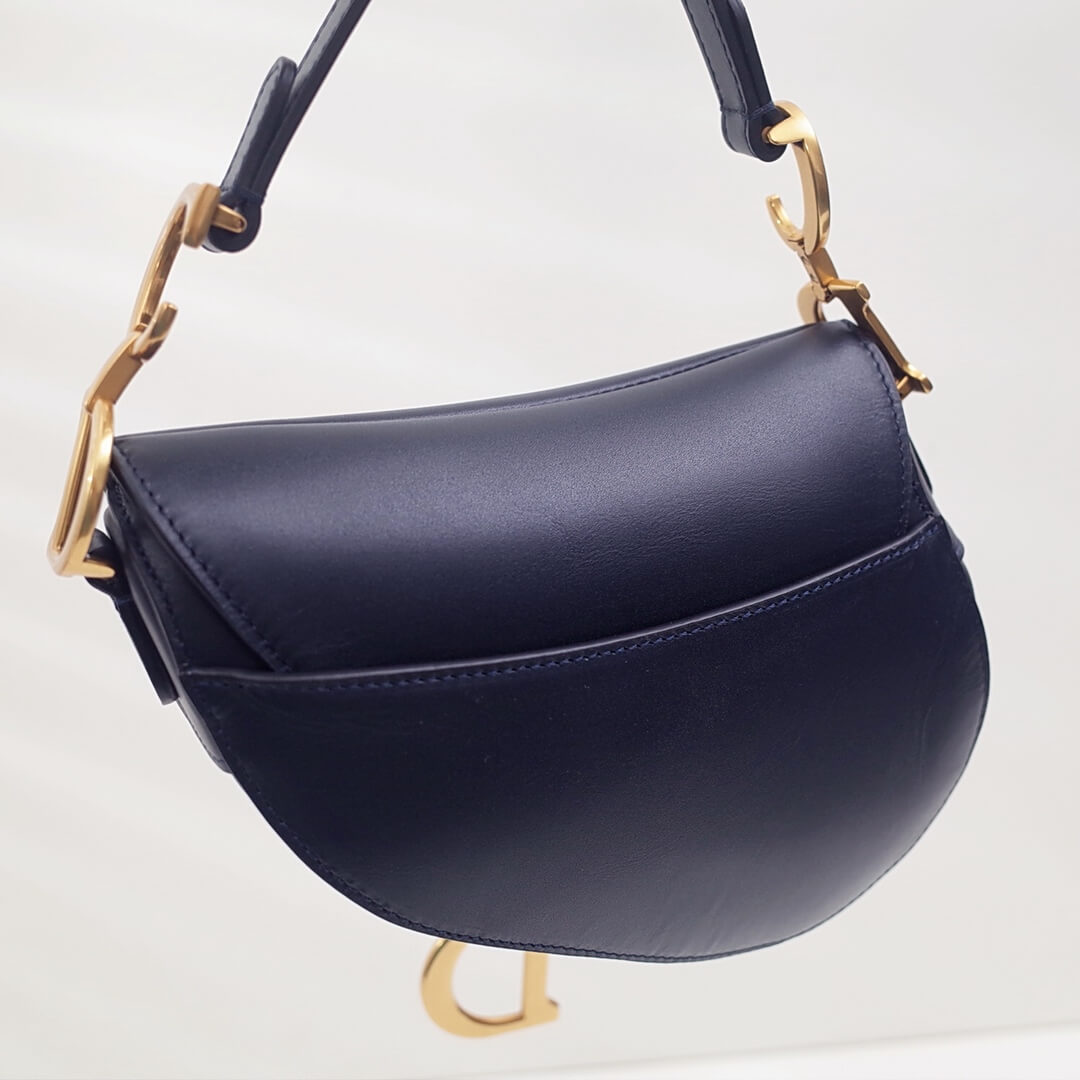 do saddle bag balck gold 20cm hardware plain leather 6816