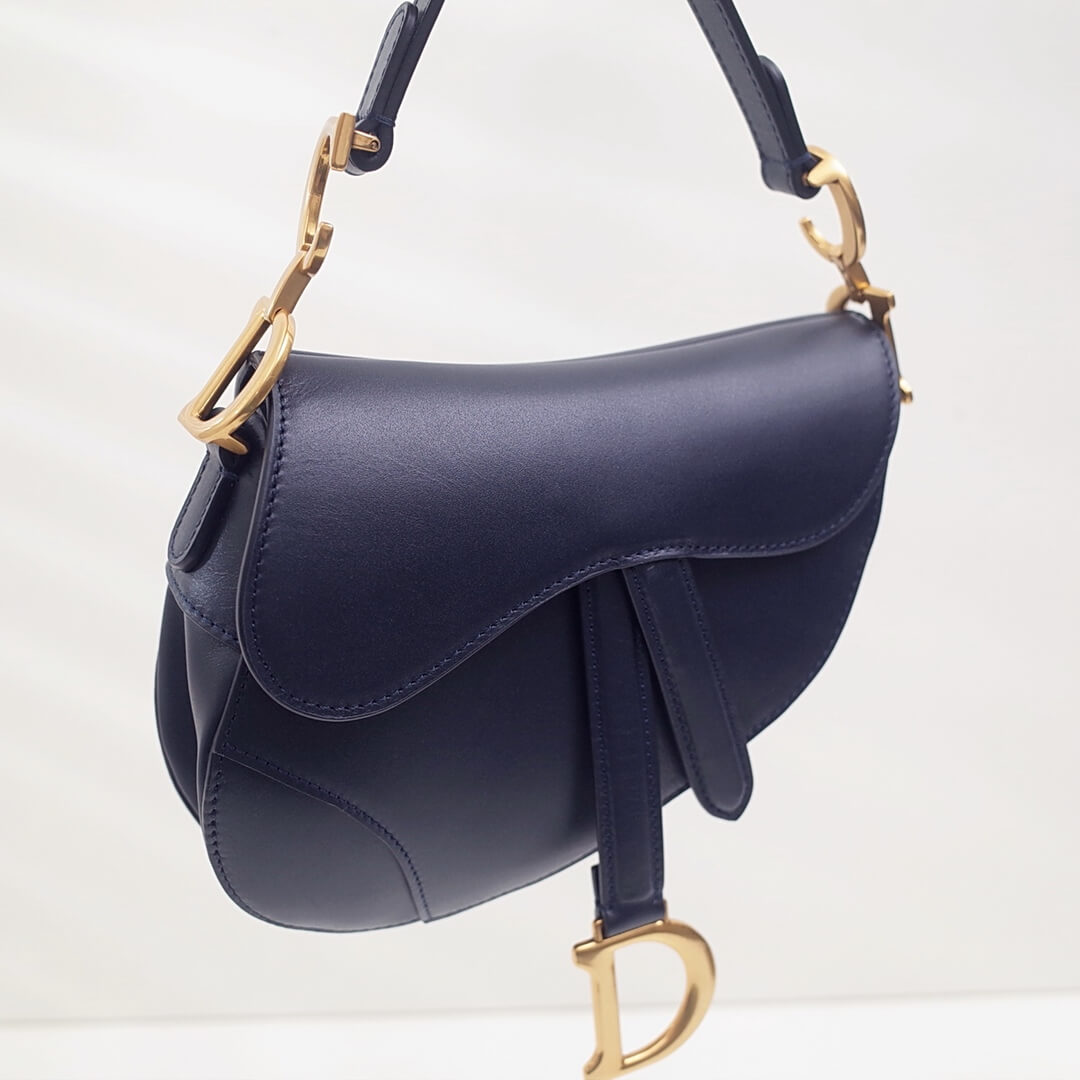 do saddle bag balck gold 20cm hardware plain leather 6816