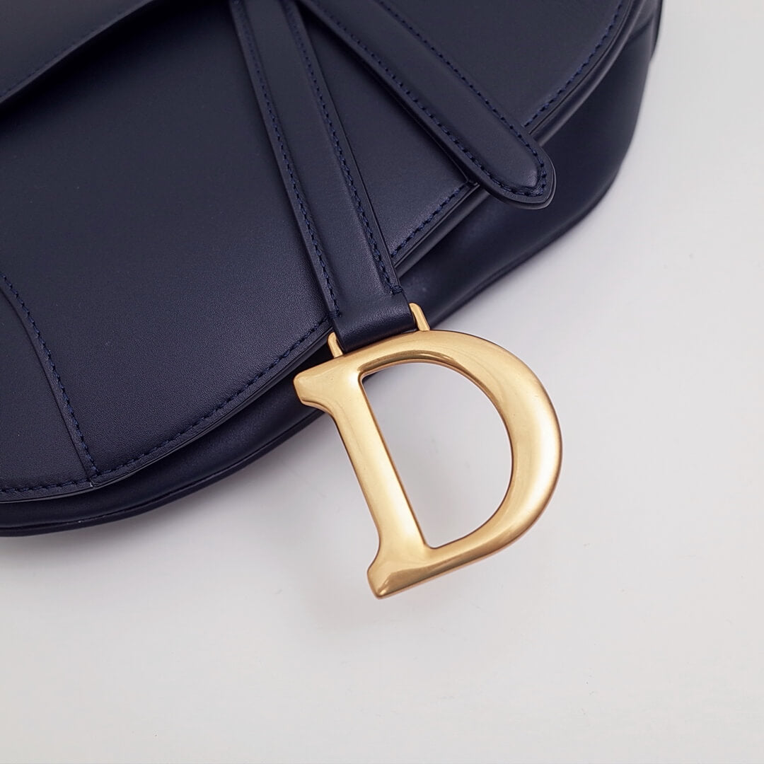 do saddle bag balck gold 26cm hardware plain leather 6816