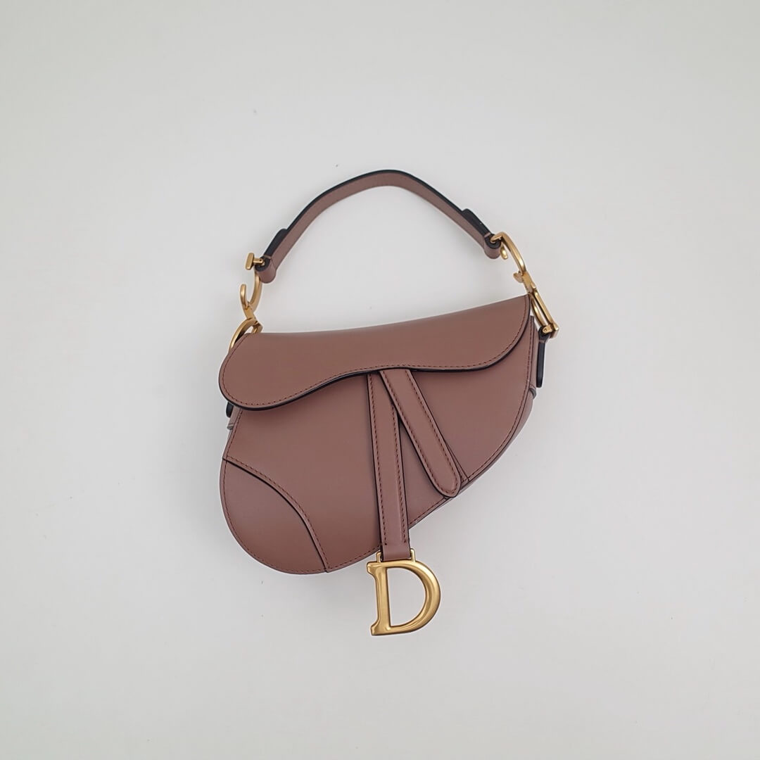 do saddle bag nude pink gold 21cm hardware plain leather 6816