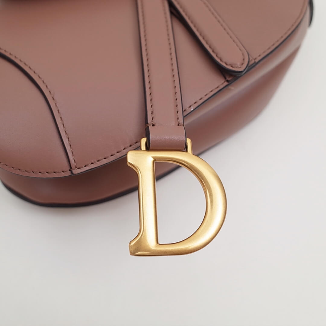 do saddle bag nude pink gold 21cm hardware plain leather 6816