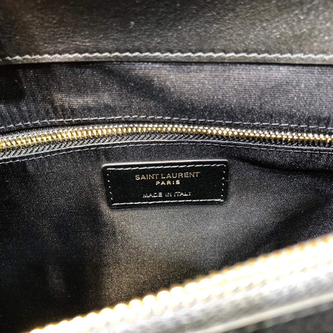 ysl 457014 loulou front flap bag gold hardware supper big size 38cm