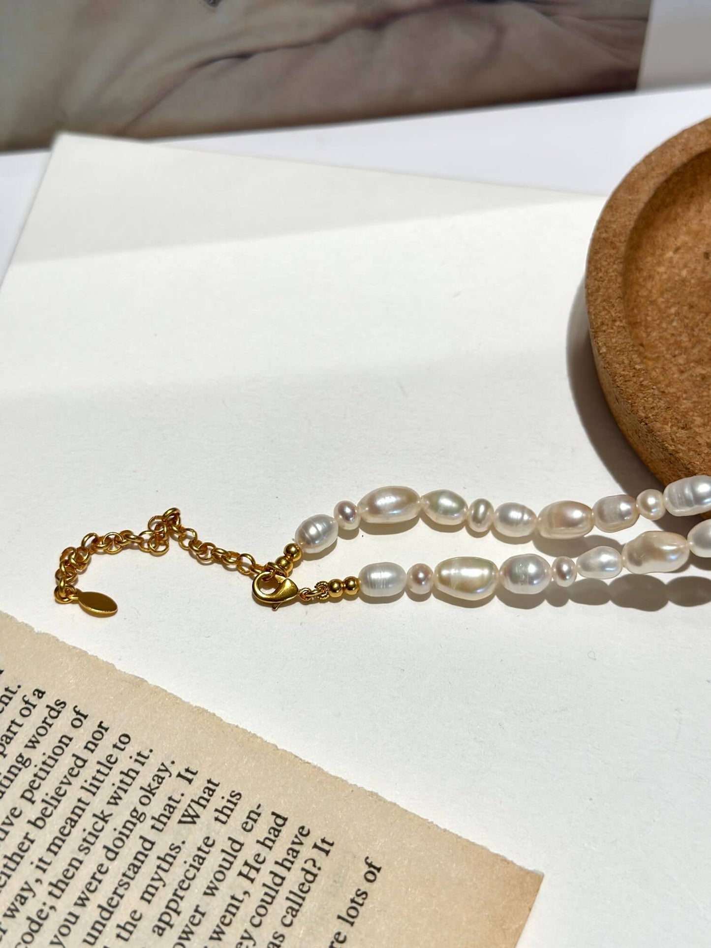 shell pearl trendy niche design medieval necklace xlc13