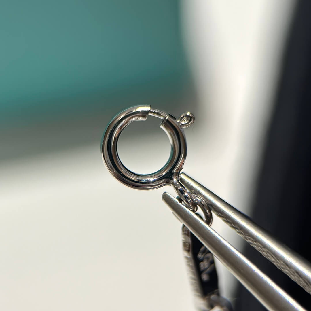 tiffany double perfect diamond hollow round necklace high quality xlc20
