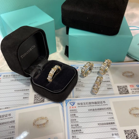 tiffany premium fashion 18k gold x ring jzc4