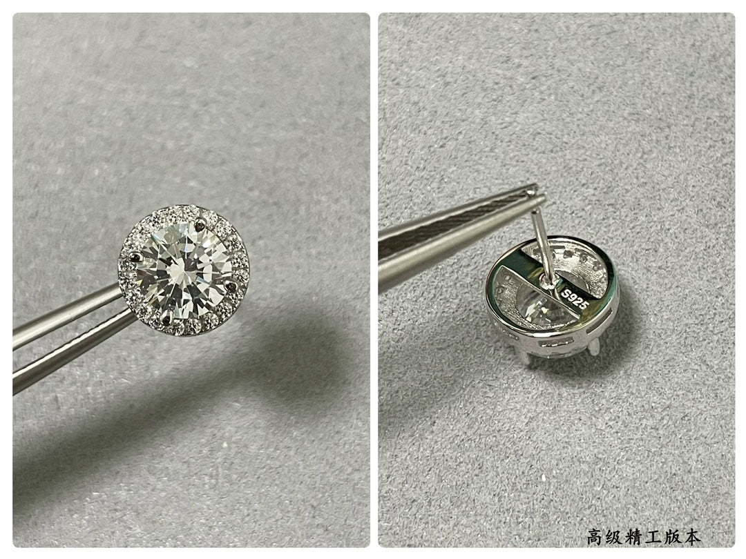 Tiffany round diamond earrings MLD15180