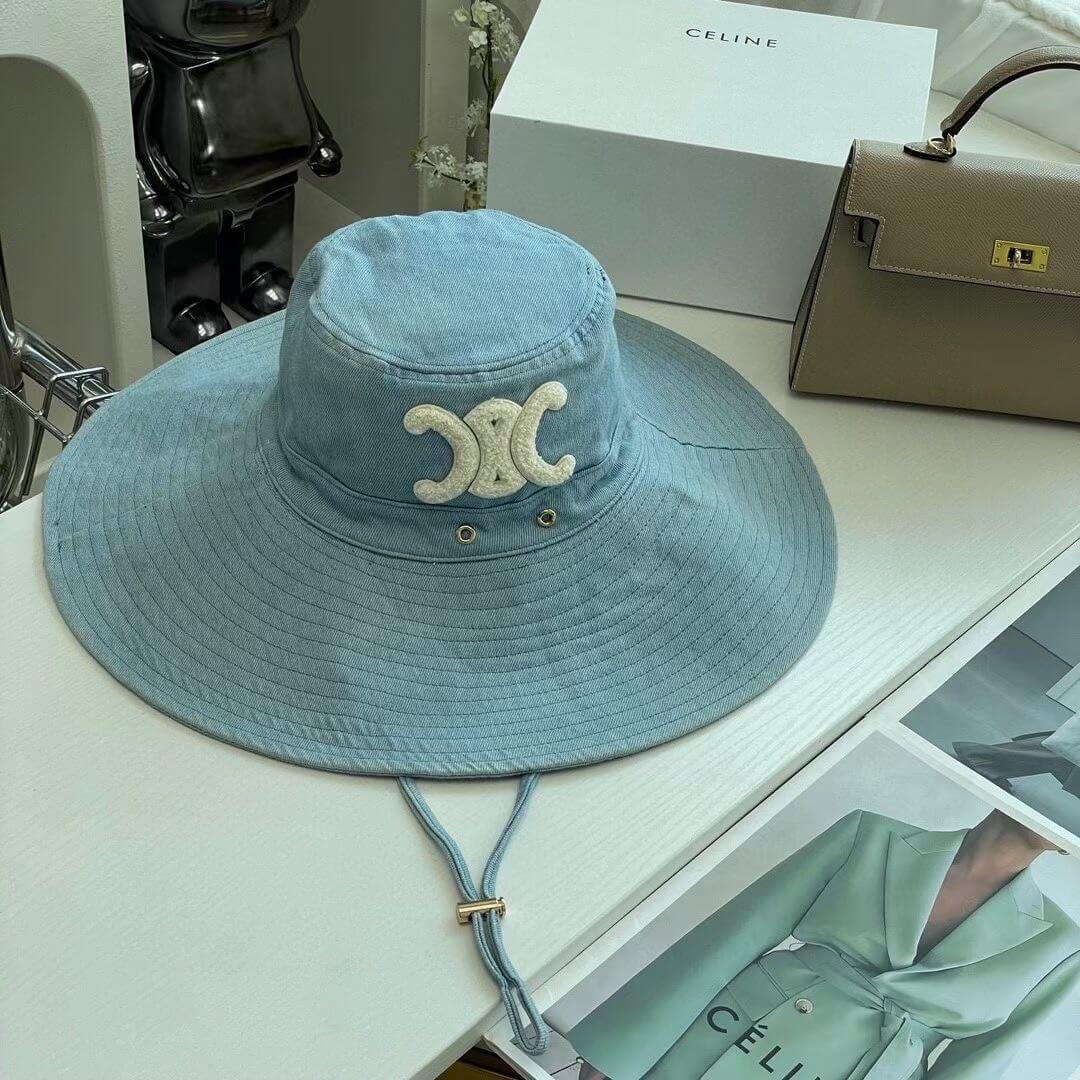 triumphal arch versatile big eaves hat fishermans hat flocking sunscreen hat mz13168a29