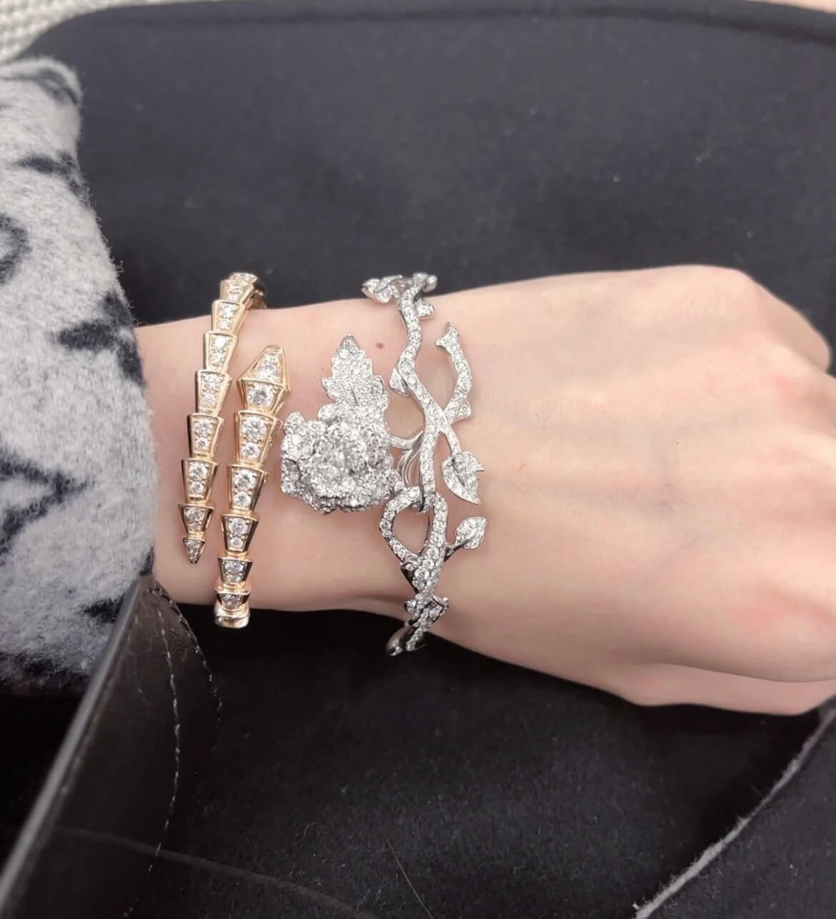 v gold plated dior luxury rose bracelet sz13168a2