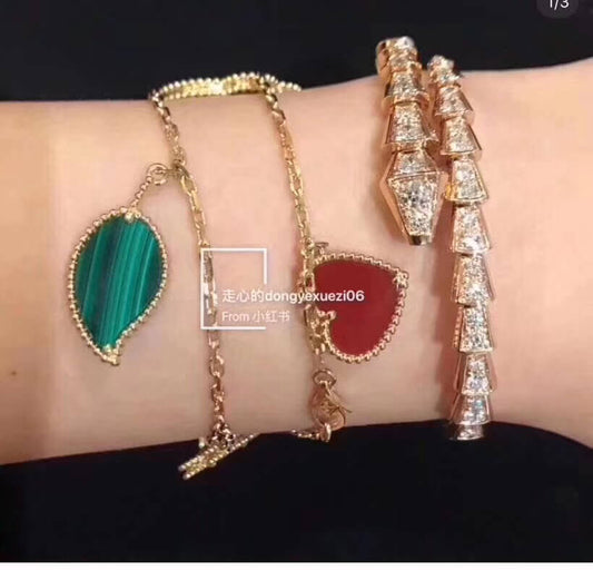 vca lucky fashion personalized unique four pattern bracelet sl13168a6