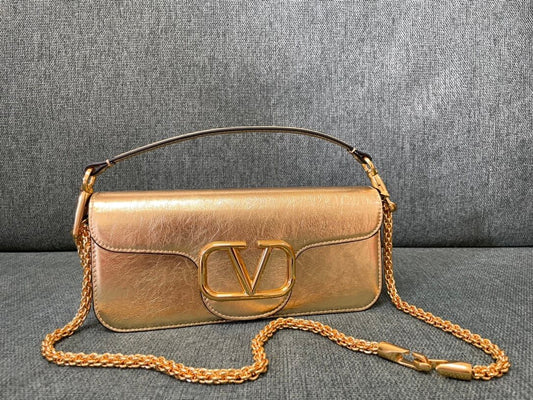 valentino borsa piccola a spalla garavani loco in vitello vlogosignacar 1133 gold