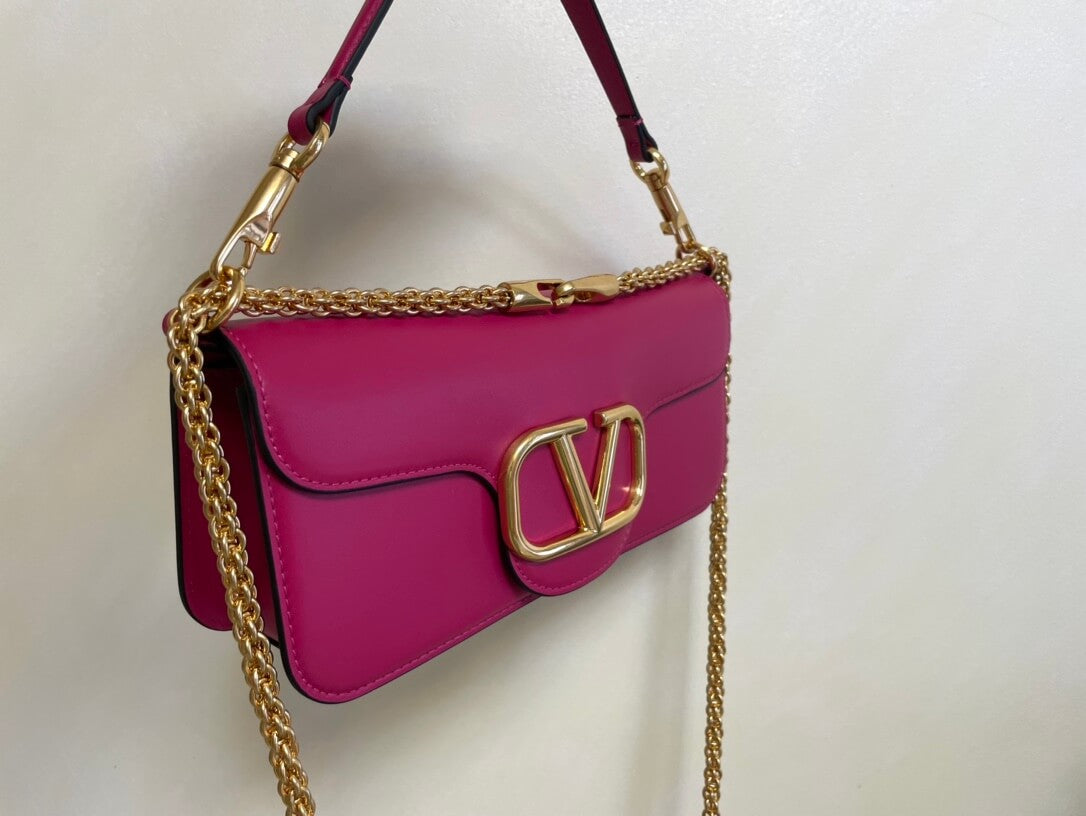 valentino borsa piccola a spalla garavani loco in vitello vlogosignacar 1133 rose purple