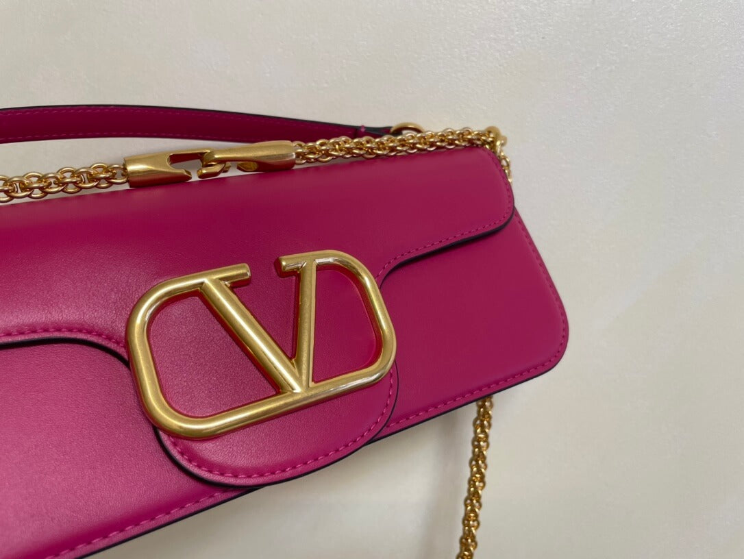 valentino borsa piccola a spalla garavani loco in vitello vlogosignacar 1133 rose purple