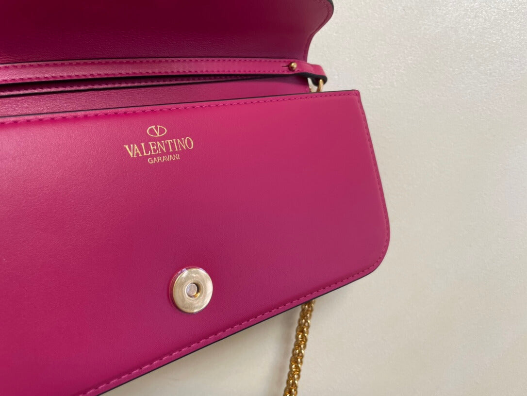 valentino borsa piccola a spalla garavani loco in vitello vlogosignacar 1133 rose purple