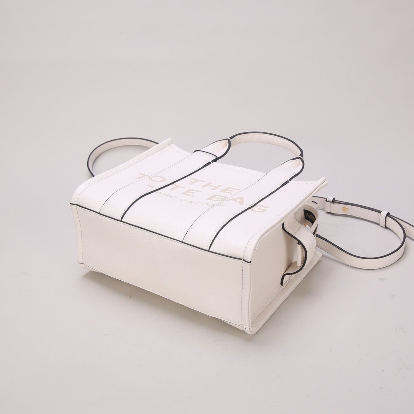mj tote leather bags white