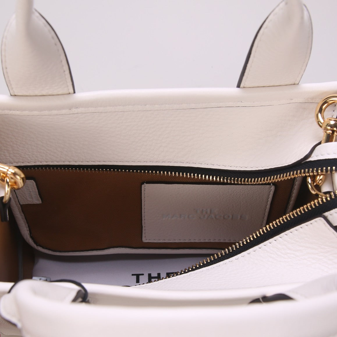 mj tote leather bags white