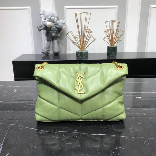 y577476 cross body bags shoulder bag green calfskin rose gold