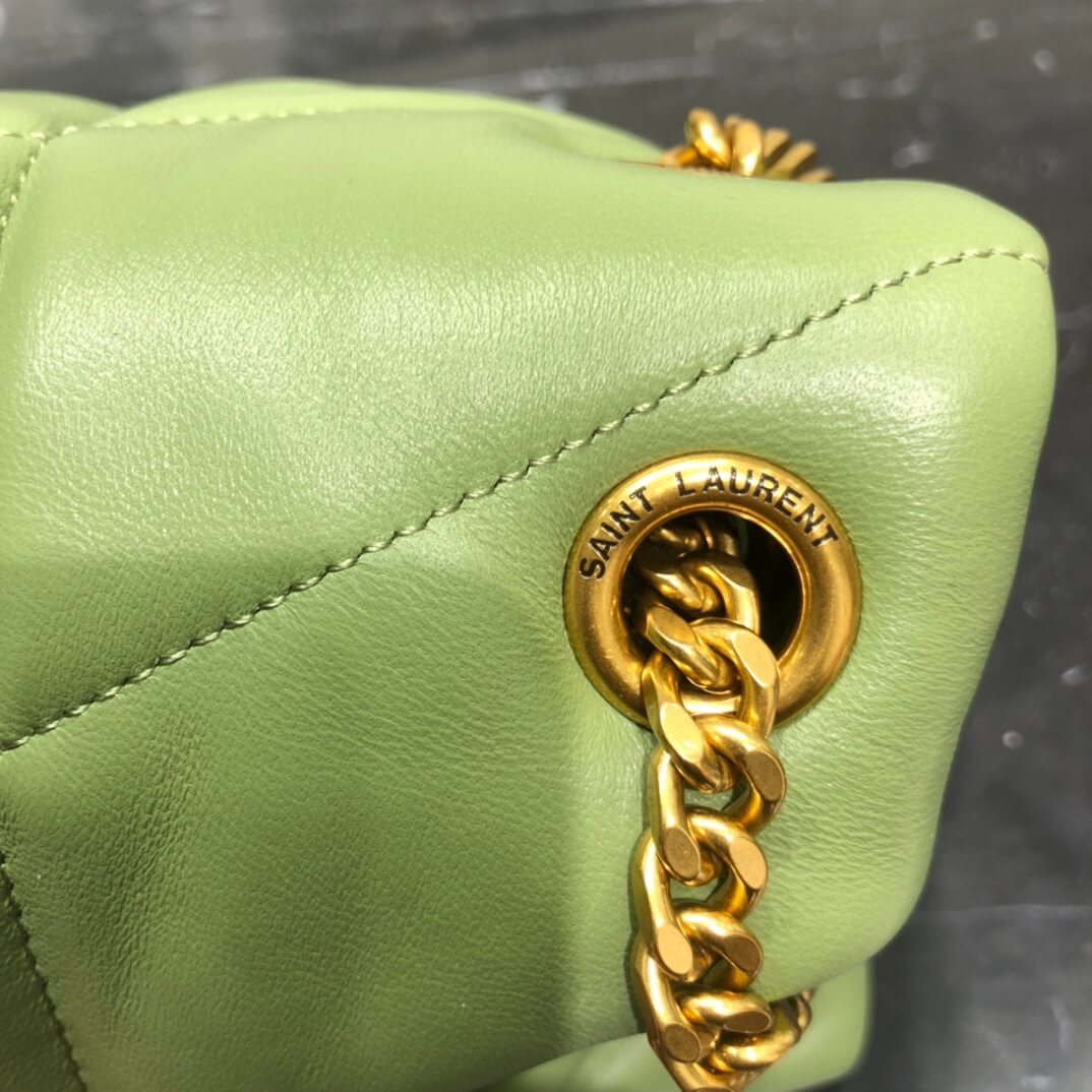y577476 cross body bags shoulder bag green calfskin rose gold