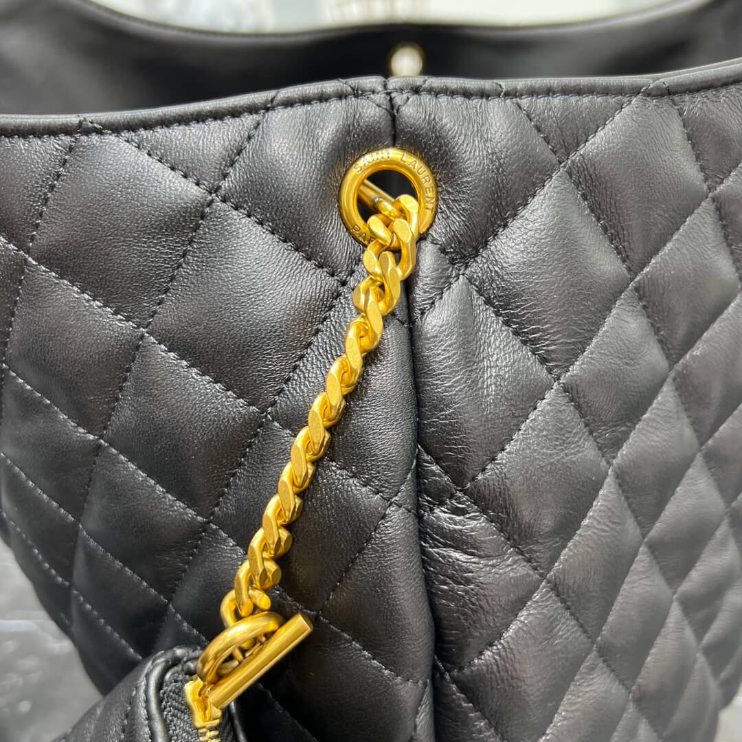 698651 subaxillary bag handbag black leather