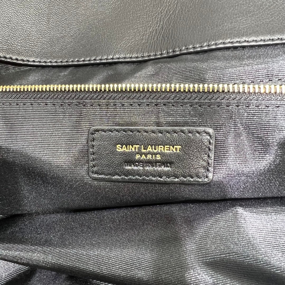 698651 subaxillary bag handbag black leather