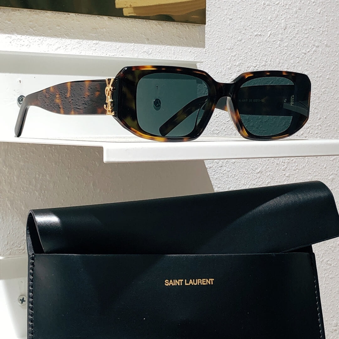 ys l m96 f summer sunglasses small size white black