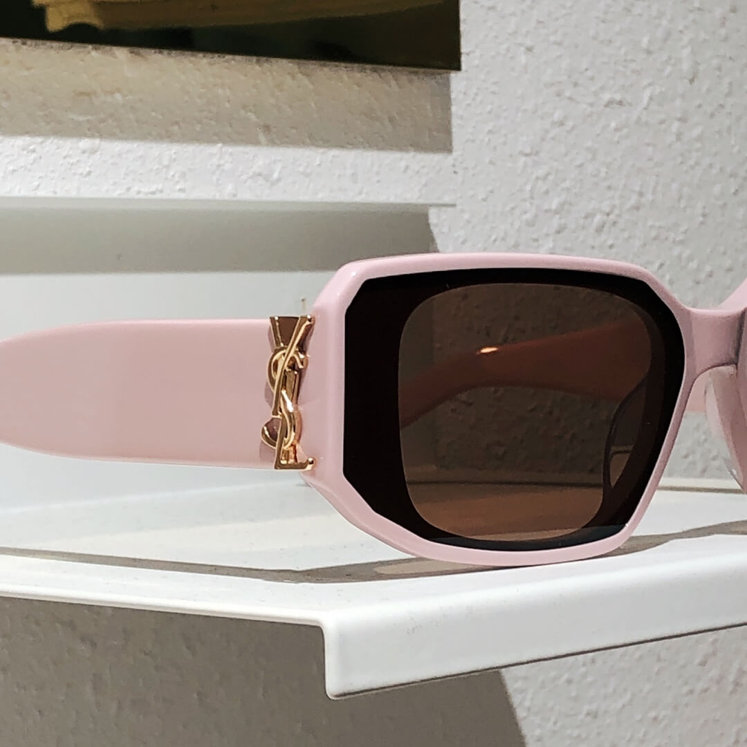 ys l m96 f summer sunglasses small size white black