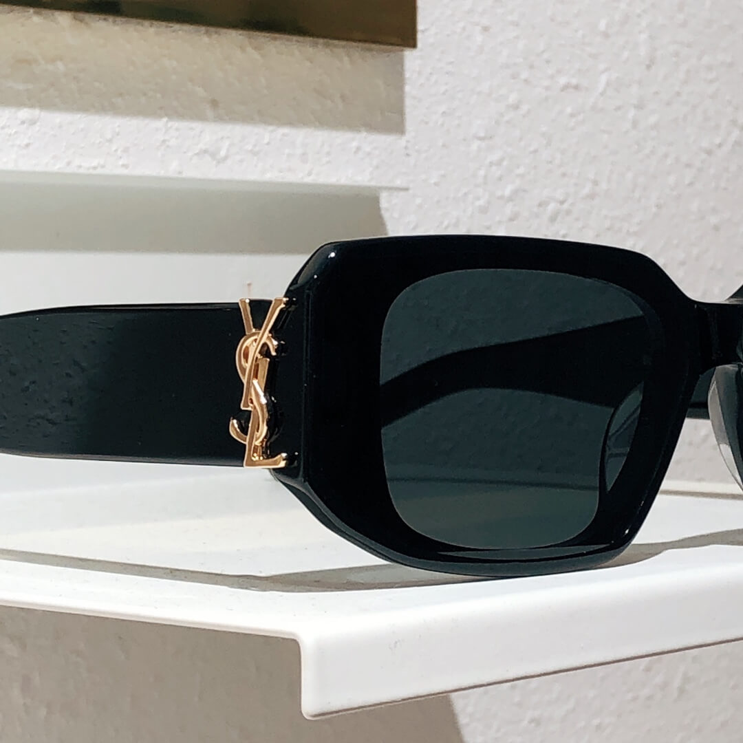 ys l m96 f summer sunglasses small size white black