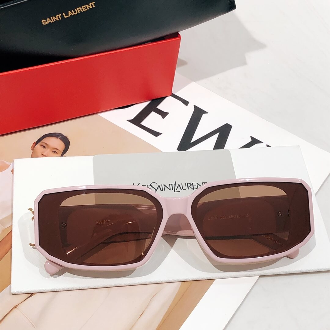 ys l m96 f summer sunglasses small size white black