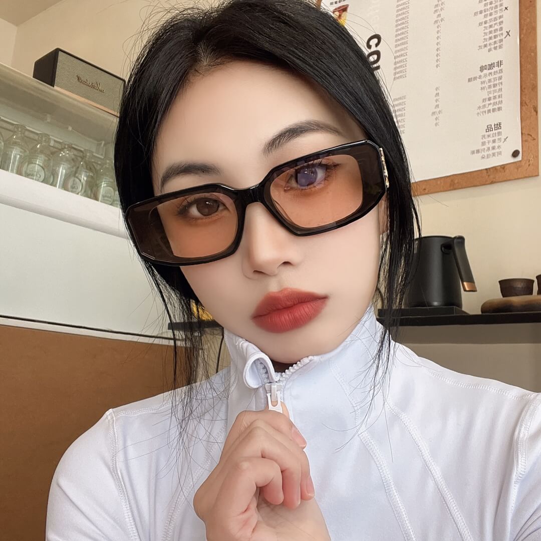 ys l m96 f summer sunglasses small size white black